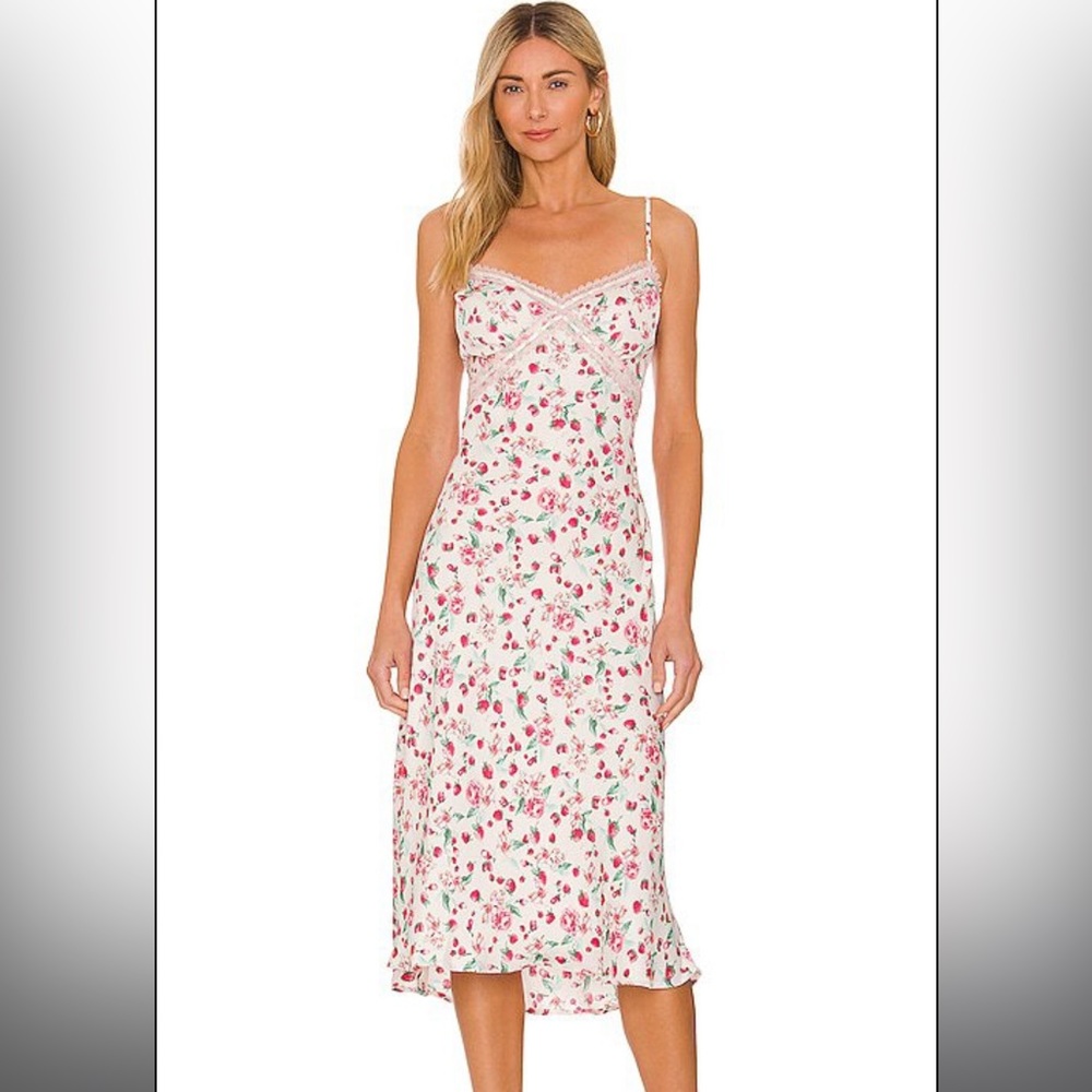BB DAKOTA by STEVE MADDEN SATIN MIDI DRESS SIZE M